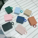 Litchi Texture Leather Sticker Earphones Protective Case, For AirPods 4, For AirPods Pro 2 - Image 6