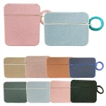 Litchi Texture Leather Sticker Earphones Protective Case, For AirPods 4, For AirPods Pro 2 - Image 7