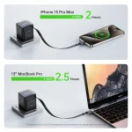 DUZZONA T10 PD 65W GaN Mini Type-C / USB-C Fast Charger with Cable, T10, EU Plug - Image 6