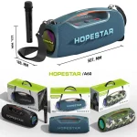 HOPESTAR A60 100W Outdoor Portable IPX6 Waterproof Bluetooth Speaker with Microphone - Image 11