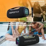 HOPESTAR A60 100W Outdoor Portable IPX6 Waterproof Bluetooth Speaker with Microphone - Image 7