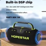 HOPESTAR Party Box 150 40W Outdoor Portable IPX5 Waterproof Bluetooth Speaker - Image 11
