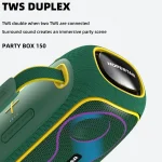 HOPESTAR Party Box 150 40W Outdoor Portable IPX5 Waterproof Bluetooth Speaker - Image 4