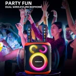 HOPESTAR PARTY130 Outdoor Dual Mic Long Endurance Bluetooth Speaker - Image 6