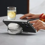 Headphones Shape Clear Electroplated Acrylic Headset Protective Case, For Apple Beats Studio Buds / Buds+ - Image 2