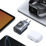 USAMS T67 20W USB and USB-C / Type-C GaN Fast Charger, EU Plug, US Plug, UK Plug - Image 4