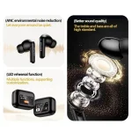 awei T56 ANC Noise Reduction Wireless Bluetooth Earphone with LED Touch Screen - Image 6