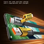 awei CL-226 65W USB/Type-C to 8 Pin/Type-C 4 in 1 Fast Charging Data Cable, Length: 1m, CL-226(Black + Yellow) - Image 4