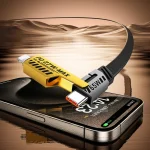 awei CL-226 65W USB/Type-C to 8 Pin/Type-C 4 in 1 Fast Charging Data Cable, Length: 1m, CL-226(Black + Yellow) - Image 5