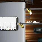 awei CL-226 65W USB/Type-C to 8 Pin/Type-C 4 in 1 Fast Charging Data Cable, Length: 1m, CL-226(Black + Yellow) - Image 6