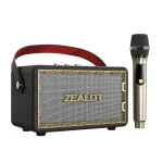 Zealot MT01M Retro Card Portable Wireless Bluetooth Speaker with Microphone, MT01 + 1 Mic