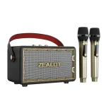 Zealot MT01M Retro Card Portable Wireless Bluetooth Speaker with Dual Microphones, MT01 + 2 Mic