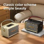 Zealot MT01M Retro Card Portable Wireless Bluetooth Speaker with Dual Microphones, MT01 + 2 Mic - Image 2