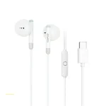 awei PC-6T Type-C Interface Mini Stereo In-Ear Wired Earphone, Length:1.2m, PC-6T(White), PC-6T(Black)