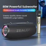 Zealot S87M 80W Portable Outdoor RGB Bluetooth Speaker with Microphone, S87 + 1 Mic - Image 2