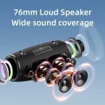 Zealot S87M 80W Portable Outdoor RGB Bluetooth Speaker with Microphone, S87 + 1 Mic - Image 3