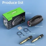 Zealot S97M 80W Outdoor Portable RGB Bluetooth Speaker with Dual Microphones, S97 + 2 Mic - Image 12