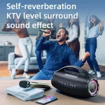 Zealot S97M 80W Outdoor Portable RGB Bluetooth Speaker with Dual Microphones, S97 + 2 Mic - Image 6