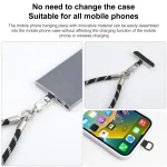 Pearl Silver Metal Buckle Phone Wrist Strap Phone Short Lanyard - Image 2