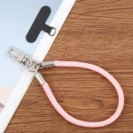 Pearl Silver Metal Buckle Phone Wrist Strap Phone Short Lanyard - Image 4