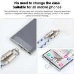 Type-C to Type-C Silicone Data Charging Cable Crossbody Phone Long Lanyard - Image 3
