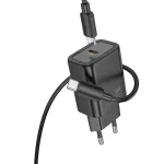 hoco N60 PD20W Type-C Charger Set with 1m Type-C to Type-C Cable, EU Plug - Image 5