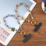 Cat Eye Bead Chain Anti-Lost Phone Short Lanyard - Image 3