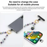 Cat Eye Bead Chain Anti-Lost Phone Short Lanyard - Image 5