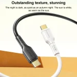 awei CL-221T Type-C to Type-C 240W Smart Fast Data Charging Cable, CL-221T 2m - Image 6