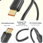 awei CL-221T Type-C to Type-C 240W Smart Fast Data Charging Cable, CL-221T 2m - Image 7