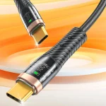 awei CL-229C Type-C to Type-C 100W with Chip Braid Fast Data Charging Cable, CL-229C 1.2m - Image 2