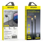 awei CL-229C Type-C to Type-C 100W with Chip Braid Fast Data Charging Cable, CL-229C 1.2m - Image 8