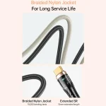 awei CL-229i Type-C to 8 Pin 27W with Chip Braid Fast Data Charging Cable, CL-229i 1.2m - Image 7