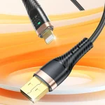 awei CL-229L USB A to 8 Pin Braid Fast Data Charging Cable, CL-229L 1.2m - Image 2