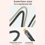 awei CL-229L USB A to 8 Pin Braid Fast Data Charging Cable, CL-229L 1.2m - Image 7