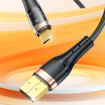 awei CL-229M USB A to Micro USB Braid Data Charging Cable, CL-229M 1.2m - Image 2