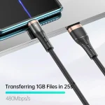 awei CL-229M USB A to Micro USB Braid Data Charging Cable, CL-229M 1.2m - Image 3