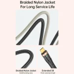 awei CL-229M USB A to Micro USB Braid Data Charging Cable, CL-229M 1.2m - Image 7