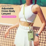 DUX DUCIS Garden Series Begonia Pattern Adjustable Crossbody Phone Lanyard - Image 3