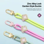 DUX DUCIS Garden Series Begonia Pattern Adjustable Crossbody Phone Lanyard - Image 4