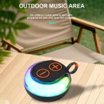Portable Outdoor RGB Light Bluetooth Speaker Desktop Subwoofer - Image 2