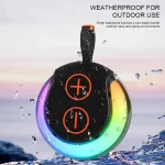Portable Outdoor RGB Light Bluetooth Speaker Desktop Subwoofer - Image 3