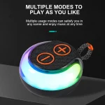 Portable Outdoor RGB Light Bluetooth Speaker Desktop Subwoofer - Image 8