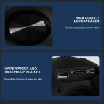 Portable Outdoor RGB Light Bluetooth Speaker Desktop Subwoofer - Image 10