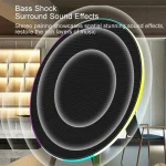 100W Creative Flying Saucer Desktop Bluetooth Speaker Home Atmosphere Subwoofer - Image 4