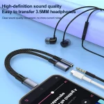 8 Pin to 3.5mm, USB-C / Type-C Audio Adapter Cable, 3 in 1 - Image 3