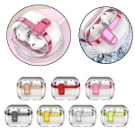 Electroplating Transparent Earphone Protective Case with Security Lock, For Samsung Galaxy Buds3 / 3 Pro - Image 2
