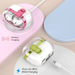 Electroplating Transparent Earphone Protective Case with Security Lock, For Samsung Galaxy Buds3 / 3 Pro - Image 4