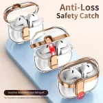 Electroplating Transparent Earphone Protective Case with Security Lock, For Samsung Galaxy Buds3 / 3 Pro - Image 5