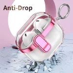 Electroplating Transparent Earphone Protective Case with Security Lock, For Samsung Galaxy Buds3 / 3 Pro - Image 7